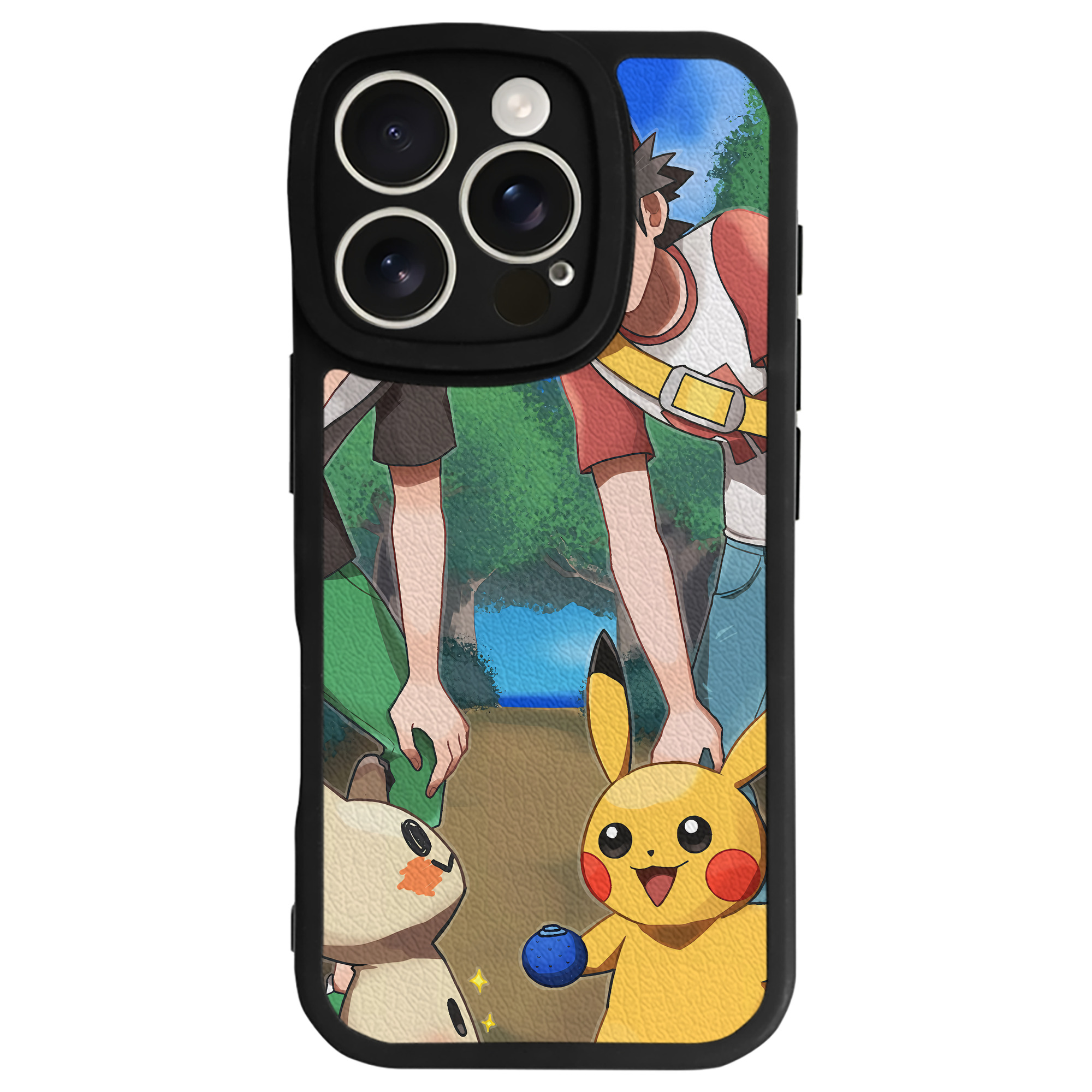 （画像用） ポケットモンスター Pokémon 【iPhone 16シリーズ対応】シリコンスマホケース（レザー調） 材質：シリコン